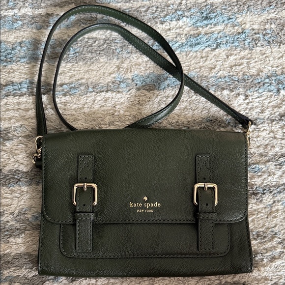 kate spade Handbags - Kate Spade Dark Green Crossbody Bag